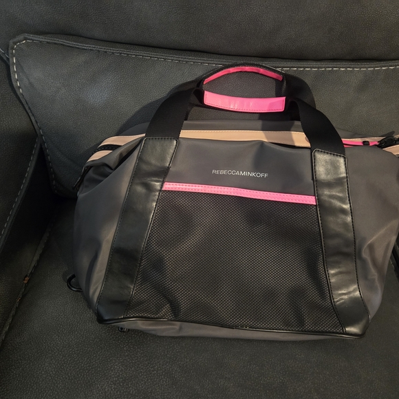 Rebecca Minkoff Handbags - Rebecca Minkoff Black and Pink Duffle Bag